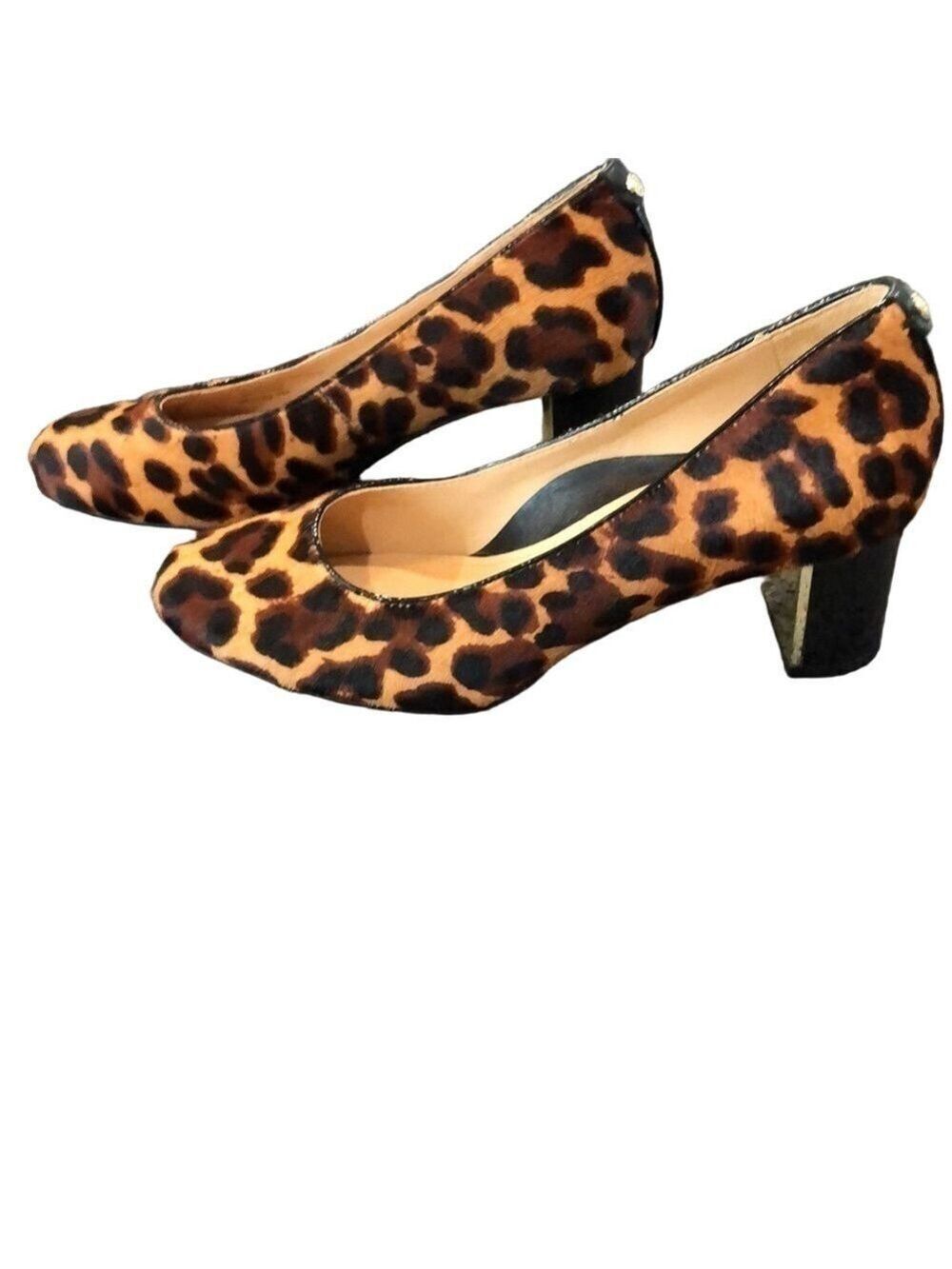 Nurture dyed calf hair leopard print pumps.  Size 7